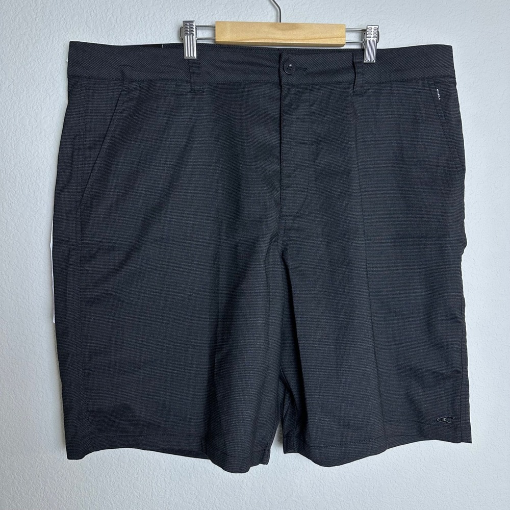 ONeill Mens Hybrid Walk Shorts Black 2-Way Stretch Size‎ 40 New Flat Front